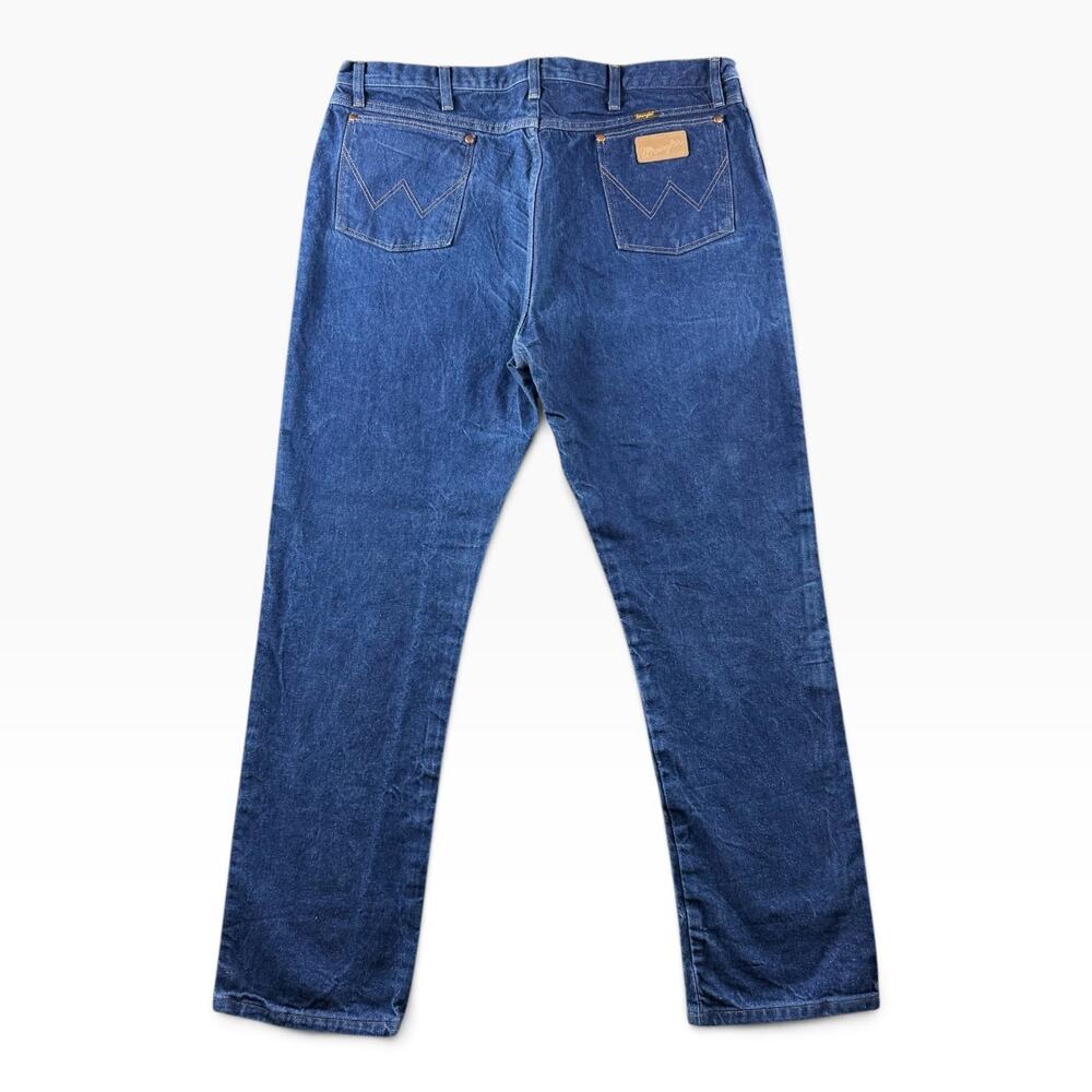Wrangler 13MWZ Cowboy Cut Jeans Mens 42x34 Original Fit Dark Wash Denim